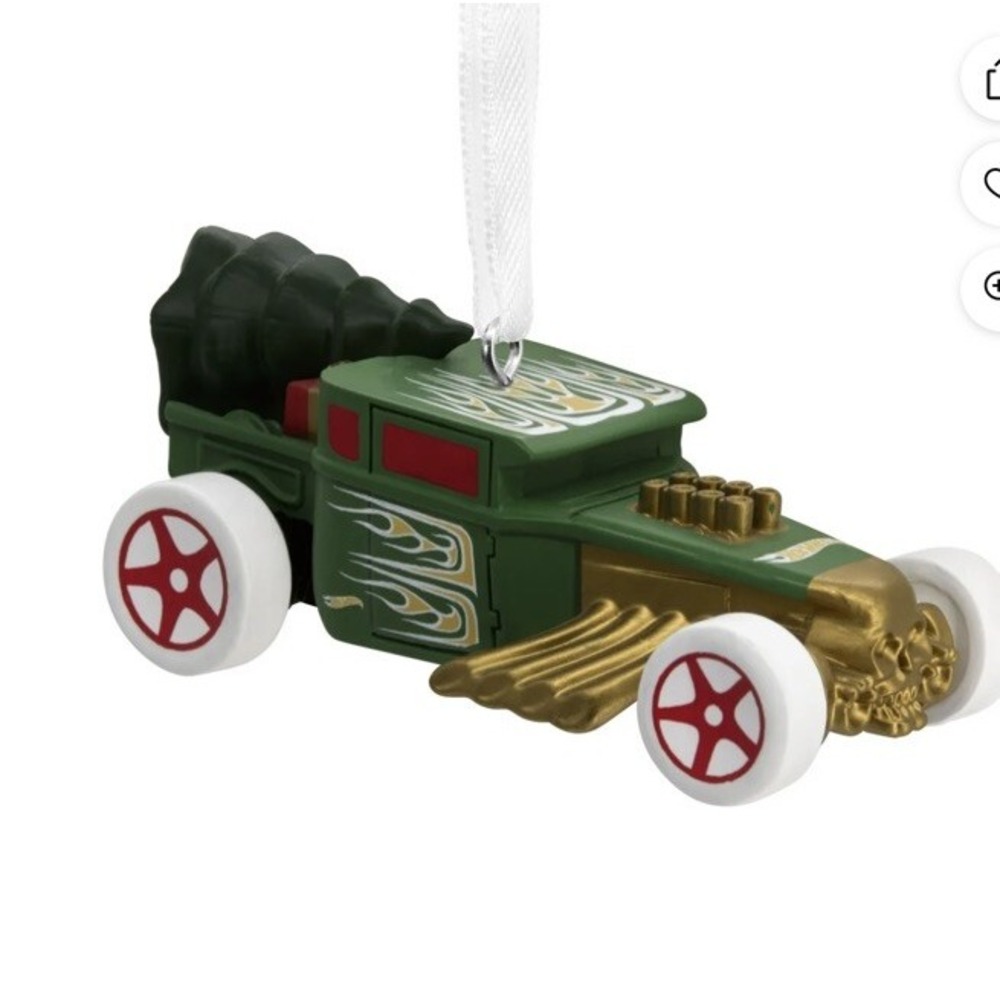 Hallmark Holiday Hot Wheels Bone Shaker 2024‎ Christmas Ornament